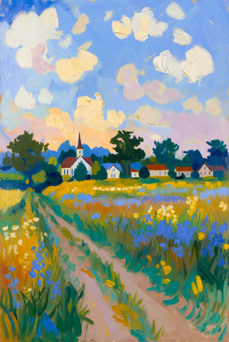 lugoff in a monet style image